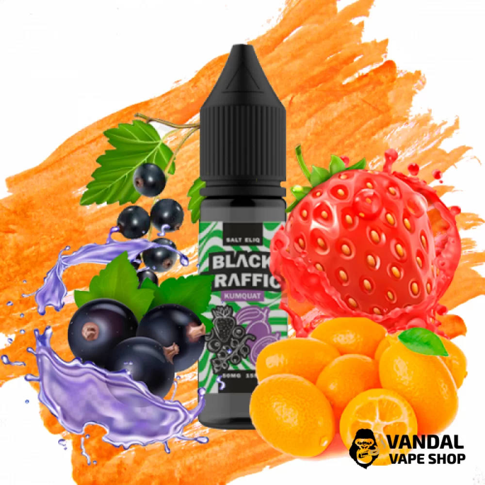 Жидкость Black Triangle Salt Black Traffic НА СОЛЕВОМ НИКОТИНЕ 50 мг со вкусом ягод и кумквата