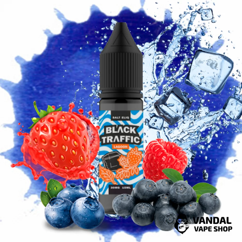 Жидкость Black Triangle Salt Black Lagoon НА СОЛЕВОМ НИКОТИНЕ 50 мг со вкусом ягод с холодком