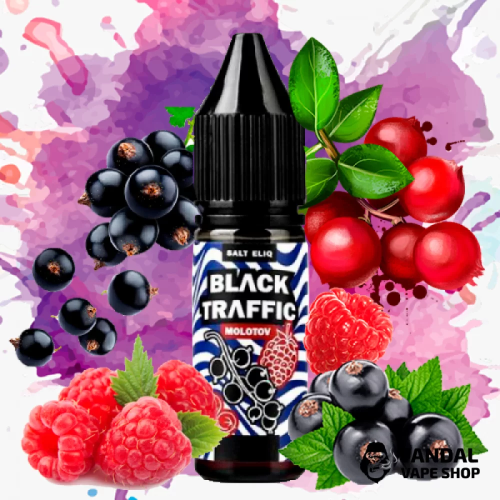 Жидкость Black Triangle Salt Black Molotov НА СОЛЕВОМ НИКОТИНЕ 50 мг со вкусом малины, черной смородины и клюквы