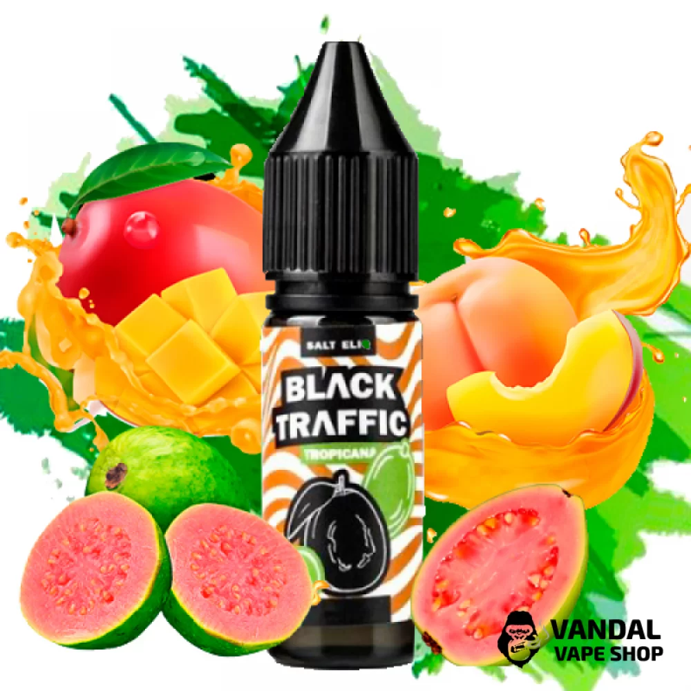 Жидкость Black Triangle Salt Black Traffic НА СОЛЕВОМ НИКОТИНЕ 30 мг со вкусом манго, персика и гуавы