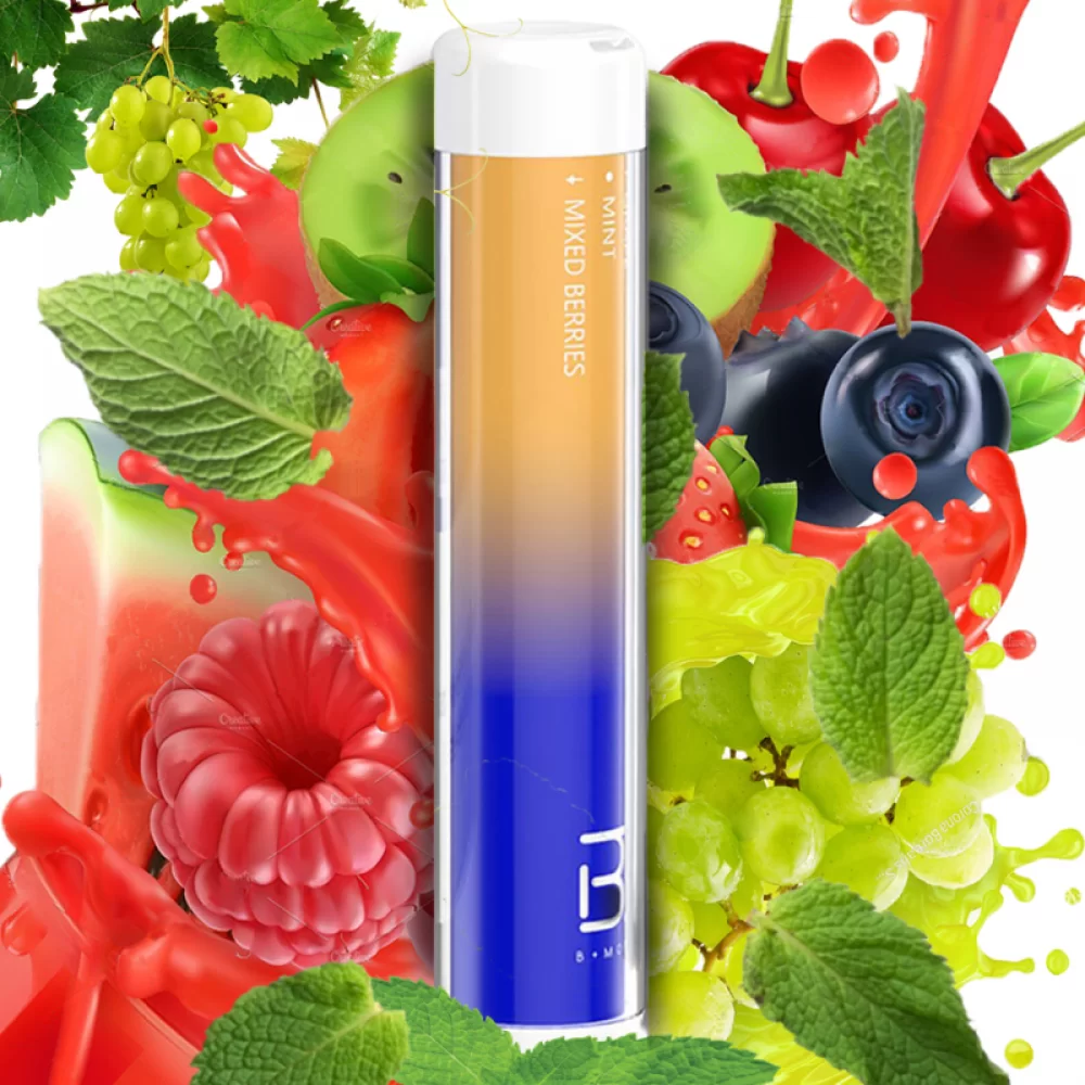 Одноразовая Pod система BMOR PI+ Disposable Kit 1500mAh на 3500 затяжек со вкусом ягод, мяты и винограда
