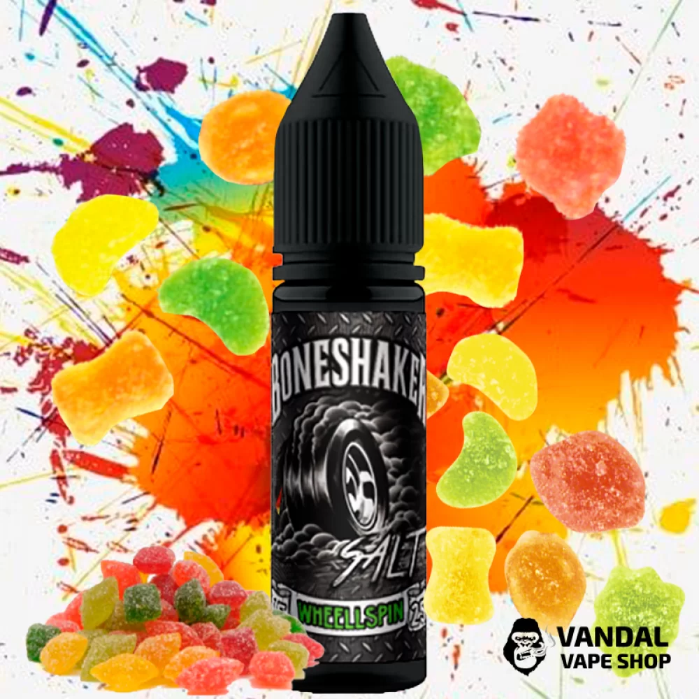 Солевая жидкость Boneshaker Salt - 15 мл, 25 мг со вкусом леденцов монпасье