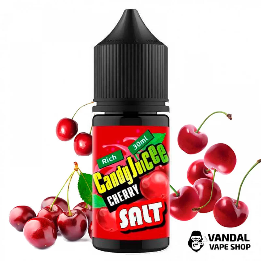 ЖИДКОСТЬ Candy Juicee Salt 30 мл НА СОЛЕВОМ НИКОТИНЕ 40 мг со вкусом вишни ЖИДКОСТЬ Candy Juicee Salt 30 мл НА СОЛЕВОМ НИКОТИНЕ 40 мг со вкусом вишни