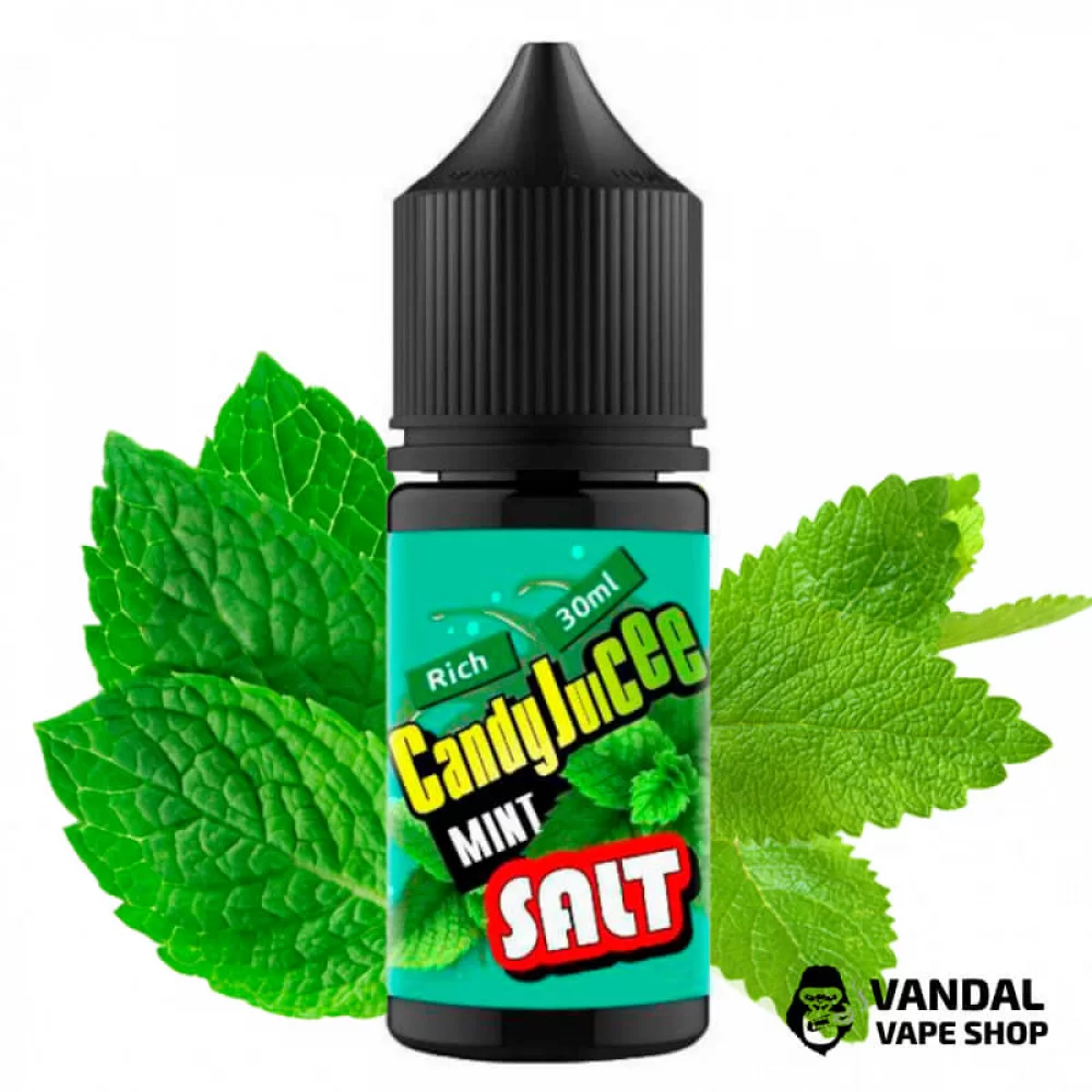 ЖИДКОСТЬ Candy Juicee Salt 30 мл НА СОЛЕВОМ НИКОТИНЕ 25 мг со вкусом мяты
