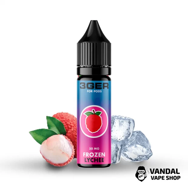 РІДИНА 3Ger Salt - Frozen Lychee 15 Мл 50 Мг НА СОЛЬОВОМУ НІКОТИНІ З СМАКОМ холодного лічі