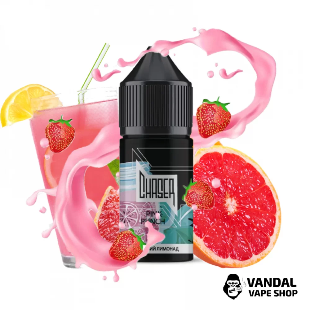 ЖИДКОСТЬ Chaser Salt - Pink Punch 30 мл 30 мг НА СОЛЕВОМ НИКОТИНЕ СО ВКУСОМ розового лимонада  с грейпфрутом ЖИДКОСТЬ Chaser Salt - Pink Punch 30 мл 30 мг НА СОЛЕВОМ НИКОТИНЕ СО ВКУСОМ розового лимонада  с грейпфрутом