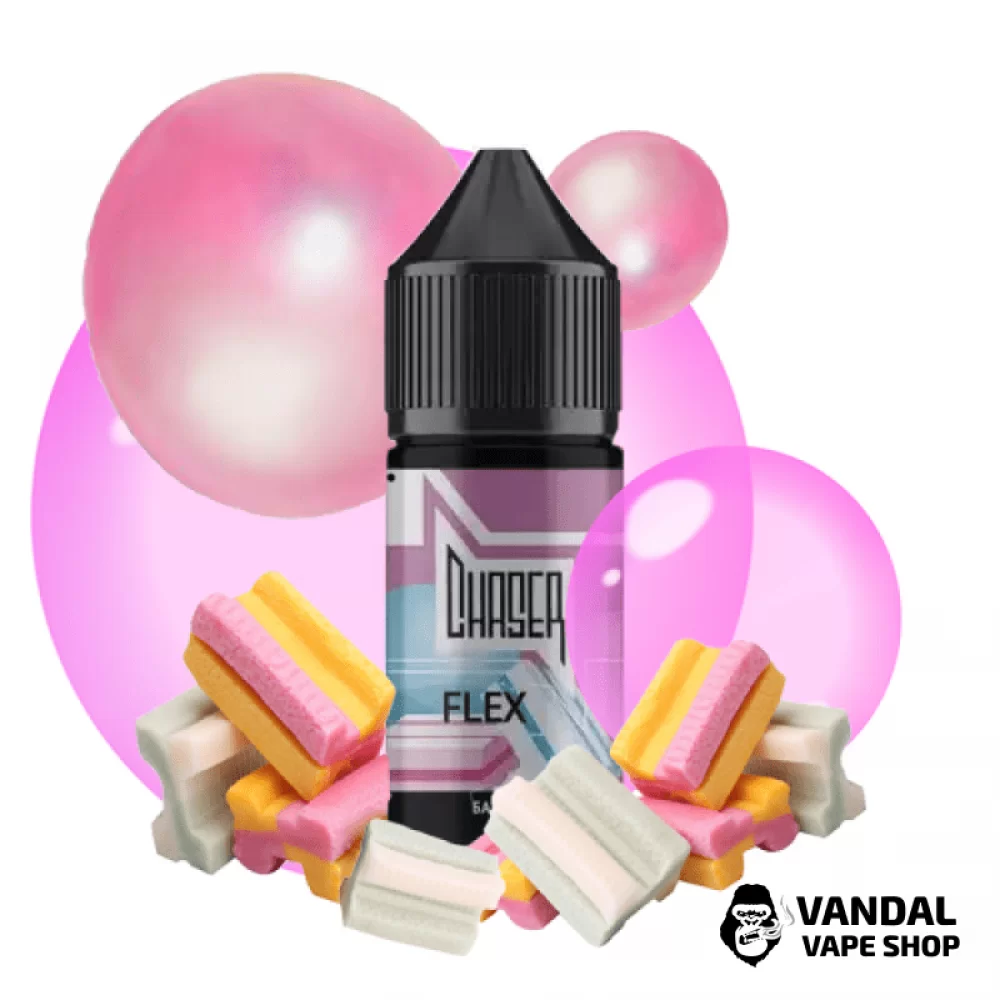 РІДИНА  Chaser Salt - Flex 30 мл 50 мг НА СОЛЬОВОМУ НІКОТИНІ З СМАКОМ фруктової жуйки