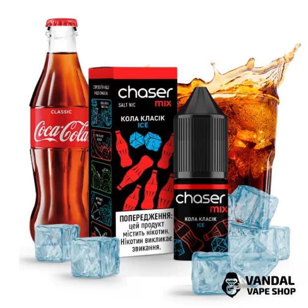 ЖИДКОСТЬ Chaser Mix SALT - Кола Ice 10 мл 50 мг НА СОЛЕВОМ НИКОТИНЕ СО ВКУСОМ Колы с холодком