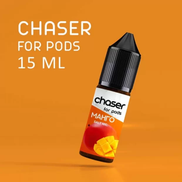 РІДИНА Chaser ForPods 15 мл, 50 мг НА СОЛЬОВОМУ НІКОТИНІ зі смаком Манго