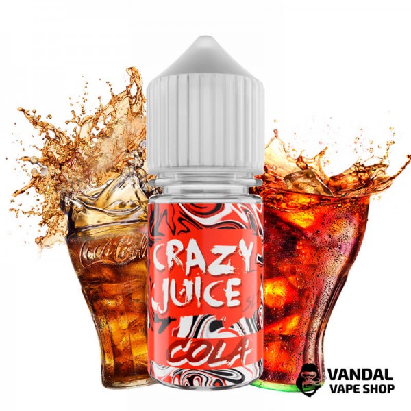 ЖИДКОСТЬ Crazy Juice Salt 30 мл НА СОЛЕВОМ НИКОТИНЕ 30 мг со вкусом колы