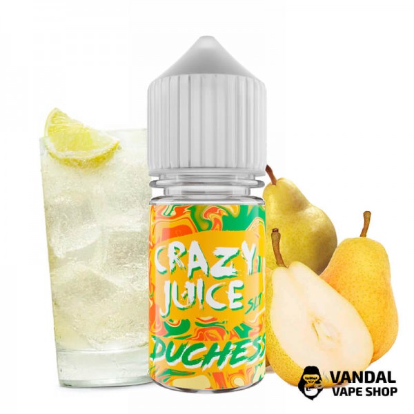 ЖИДКОСТЬ Crazy Juice Salt 30 мл НА СОЛЕВОМ НИКОТИНЕ 50 мг со вкусом грушевой газировки