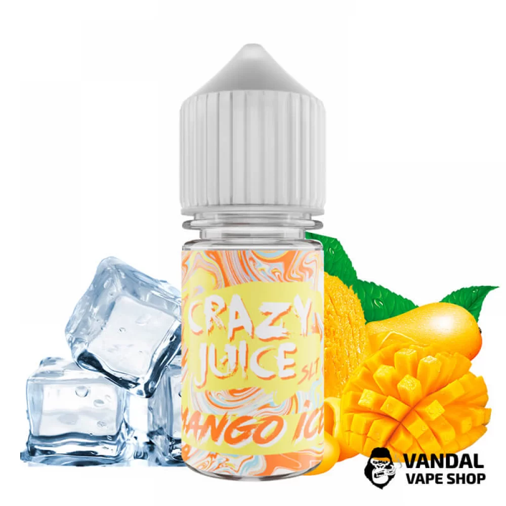 Рідина Crazy Juice Salt 30 мл НА СОЛьовому нікотині 30 мг зі смаком манго з холодком