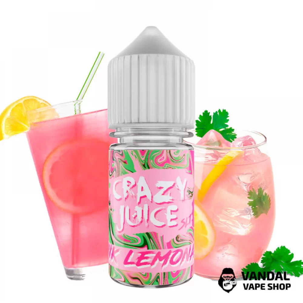 ЖИДКОСТЬ Crazy Juice Salt 30 мл НА СОЛЕВОМ НИКОТИНЕ 50 мг со вкусом розового лимонада