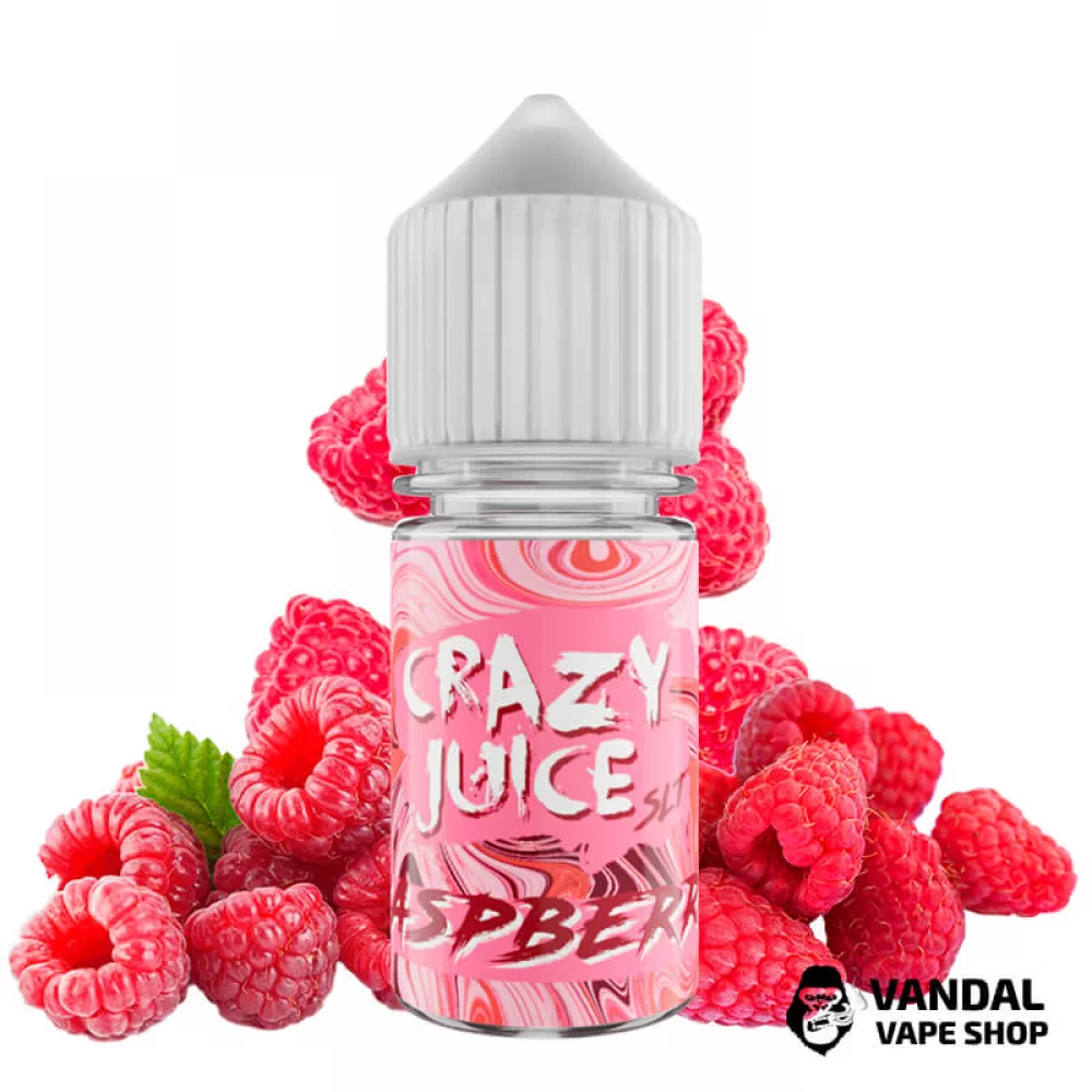 ЖИДКОСТЬ Crazy Juice Salt 30 мл НА СОЛЕВОМ НИКОТИНЕ 50 мг со вкусом малины