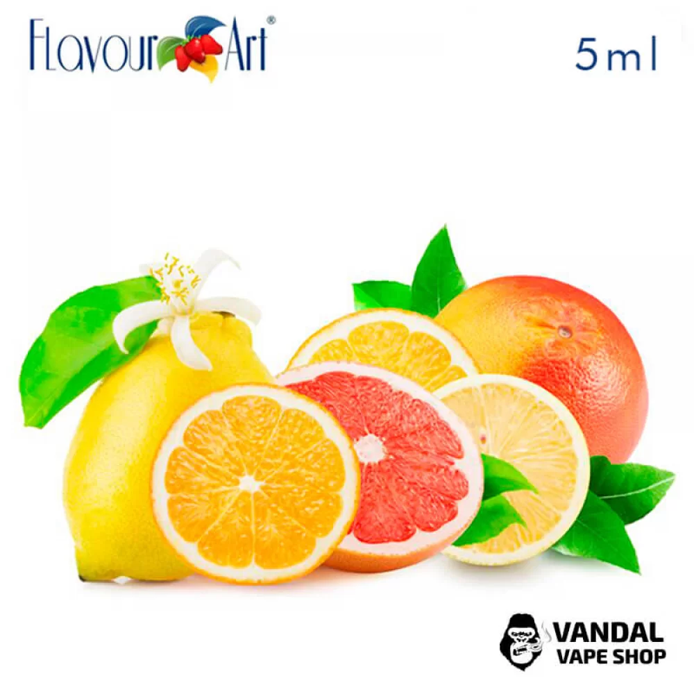 Ароматизатор FlavourArt 5 мл со вкусом микса цитрусов Ароматизатор FlavourArt 5 мл со вкусом микса цитрусов
