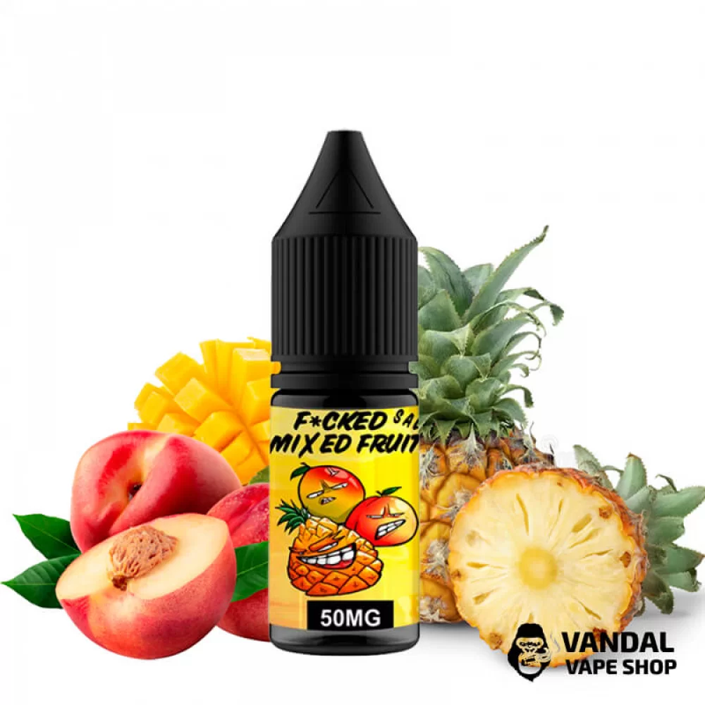 ЖИДКОСТЬ Fucked Lab Salt 10 мл НА СОЛЕВОМ НИКОТИНЕ 25 мг со вкусом персика, манго и ананаса ЖИДКОСТЬ Fucked Lab Salt 10 мл НА СОЛЕВОМ НИКОТИНЕ 25 мг со вкусом персика, манго и ананаса