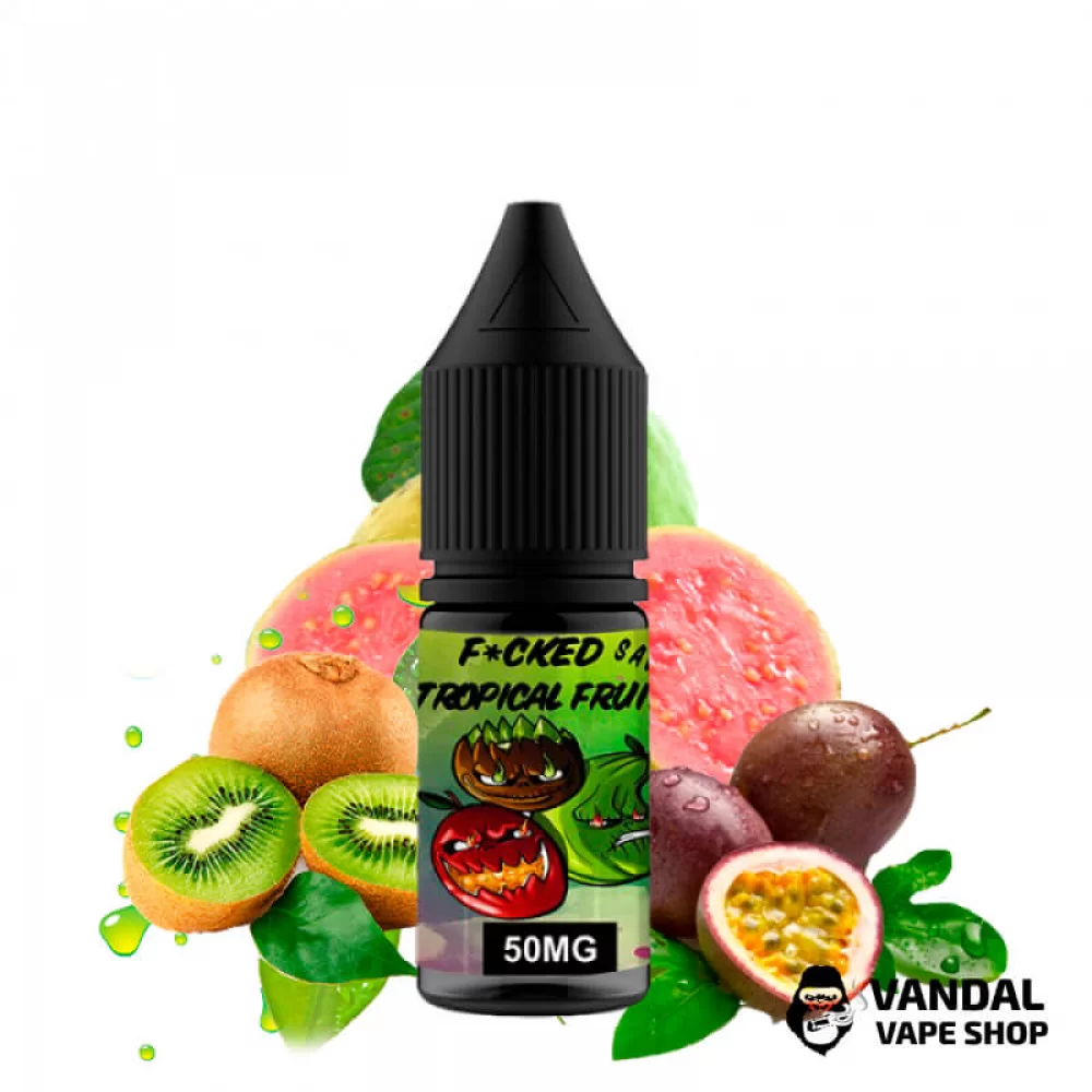 ЖИДКОСТЬ Fucked Lab Salt 10 мл НА СОЛЕВОМ НИКОТИНЕ 25 мг со вкусом киви, маракуйи и гуавы ЖИДКОСТЬ Fucked Lab Salt 10 мл НА СОЛЕВОМ НИКОТИНЕ 25 мг со вкусом киви, маракуйи и гуавы