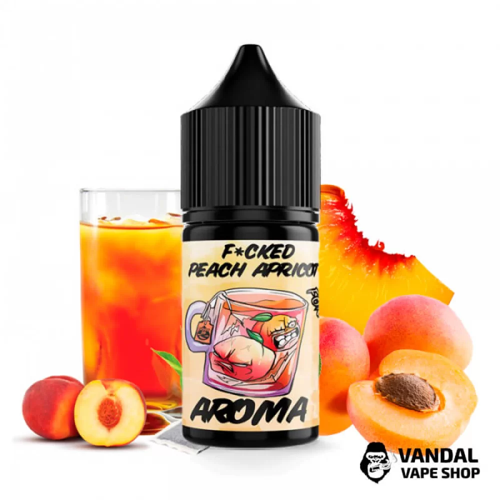 Рідина Fucked Salt 30 мл НА сольовому НіКОТИНі 25 мг зі смаком чаю з персиком та абрикосом