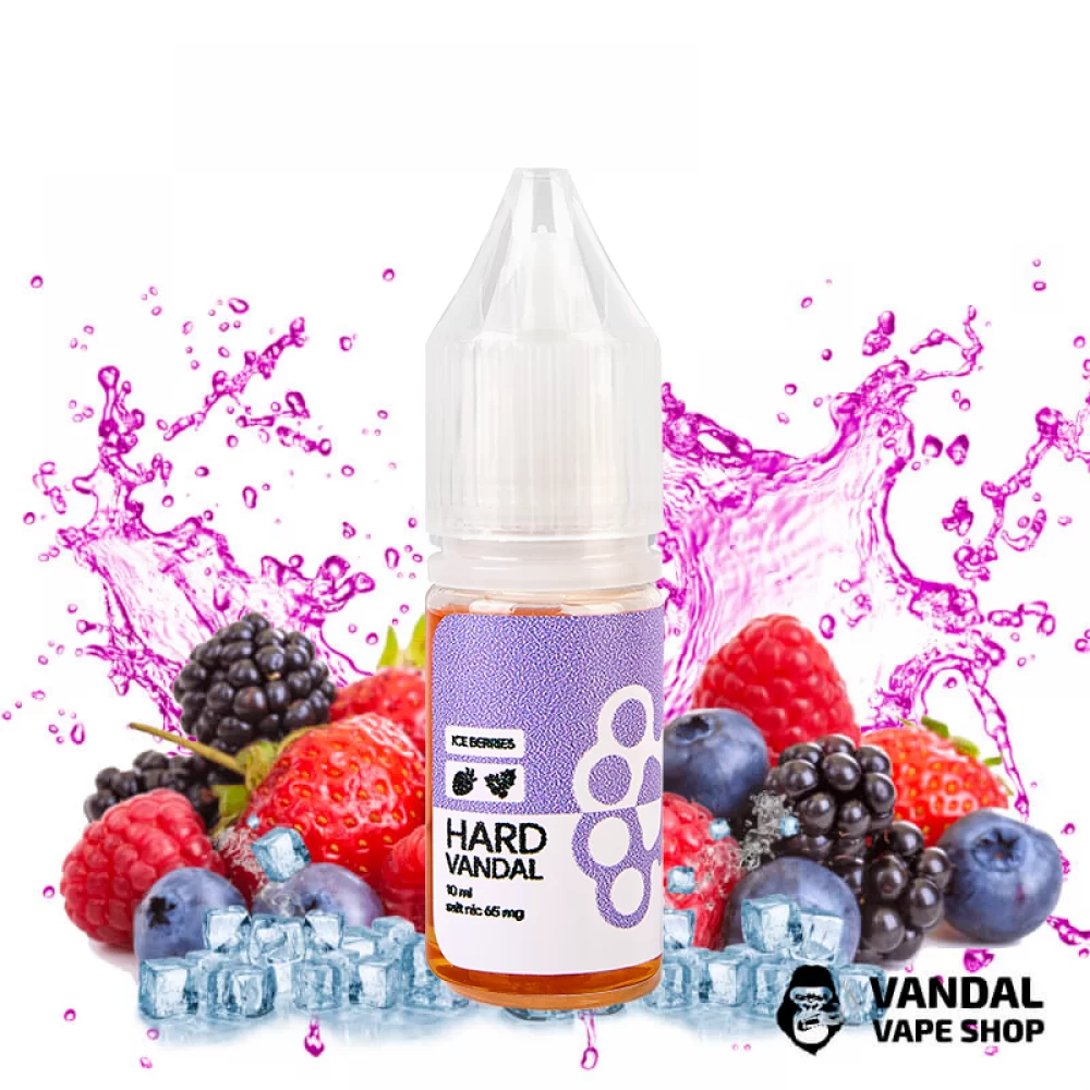ЖИДКОСТЬ HARD VANDAL - Ice Berries 10 мл 65 мг НА СОЛЕВОМ НИКОТИНЕ СО ВКУСОМ холодных лесных ягод ЖИДКОСТЬ HARD VANDAL - Ice Berries 10 мл 65 мг НА СОЛЕВОМ НИКОТИНЕ СО ВКУСОМ холодных лесных ягод