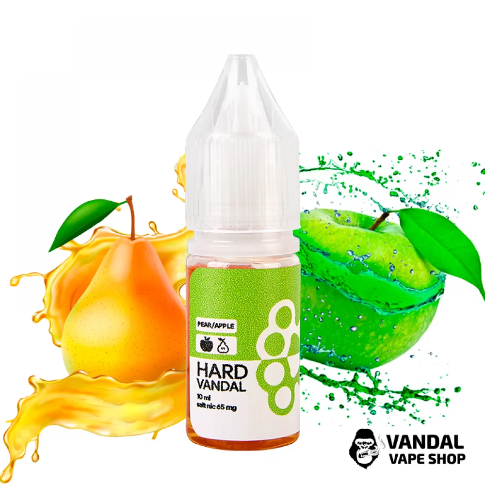 ЖИДКОСТЬ HARD VANDAL - Pear Apple 10 мл 65 мг НА СОЛЕВОМ НИКОТИНЕ СО ВКУСОМ груши с яблоком ЖИДКОСТЬ HARD VANDAL - Pear Apple 10 мл 65 мг НА СОЛЕВОМ НИКОТИНЕ СО ВКУСОМ груши с яблоком