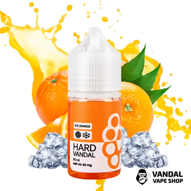 ЖИДКОСТЬ HARD VANDAL - Ice Orange 30 мл 65 мг НА СОЛЕВОМ НИКОТИНЕ СО ВКУСОМ холодного апельсина