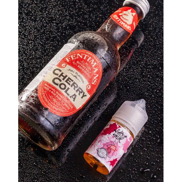 Рідина hype - Cola Cherry 30 мл 25 мг  НА СОЛЬОВОМУ НіКОТИНі зі смаком коли з вишнею