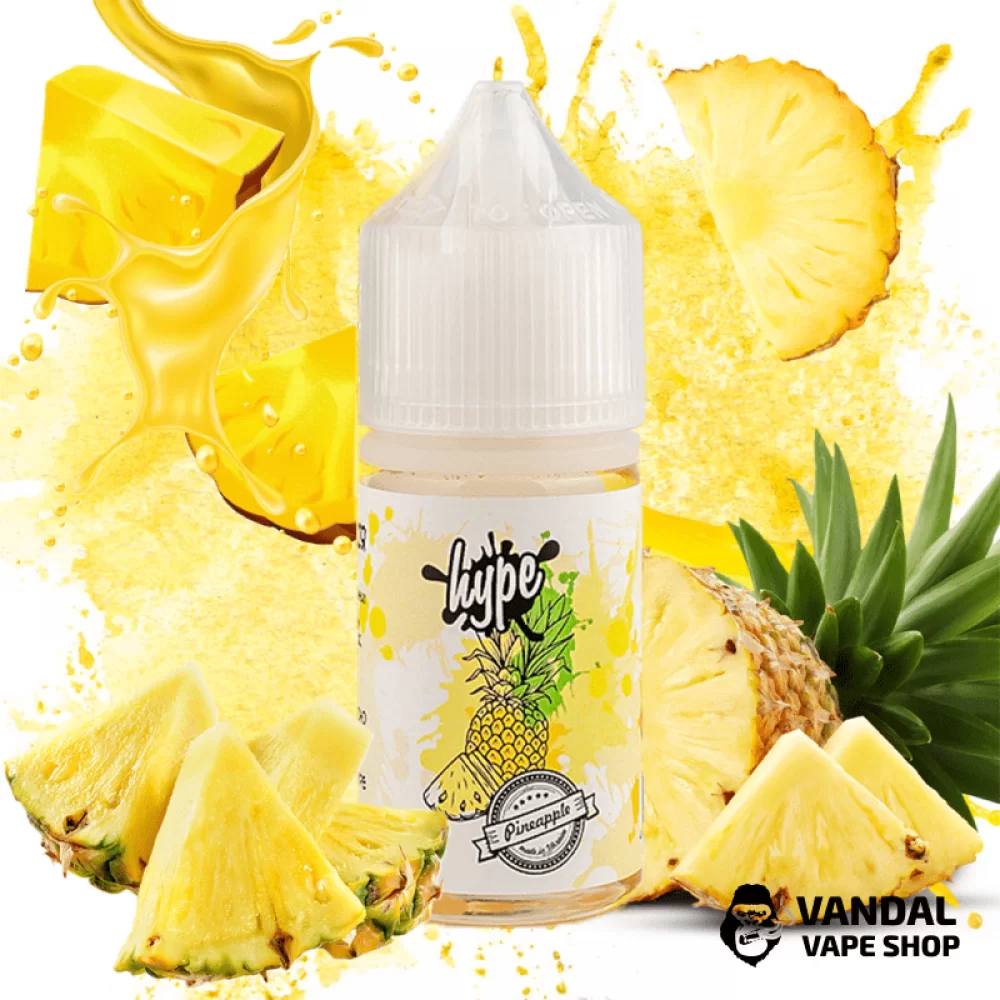 Рідина hype - Pineapple 30 мл 25 мг  НА СОЛЬОВОМУ НіКОТИНі зі смаком ананасу