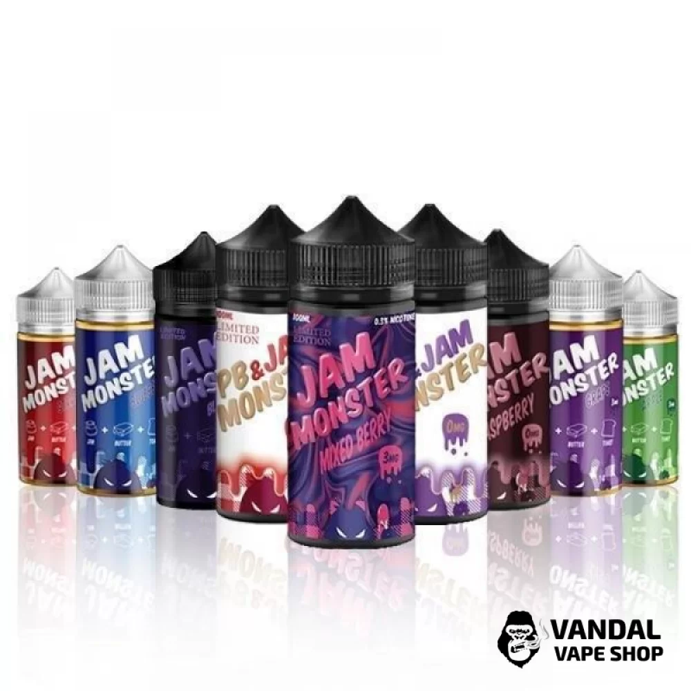 Премиальная солевая жидкость Jam Monster Salt 30 мл Премиальная солевая жидкость Jam Monster Salt 30 мл