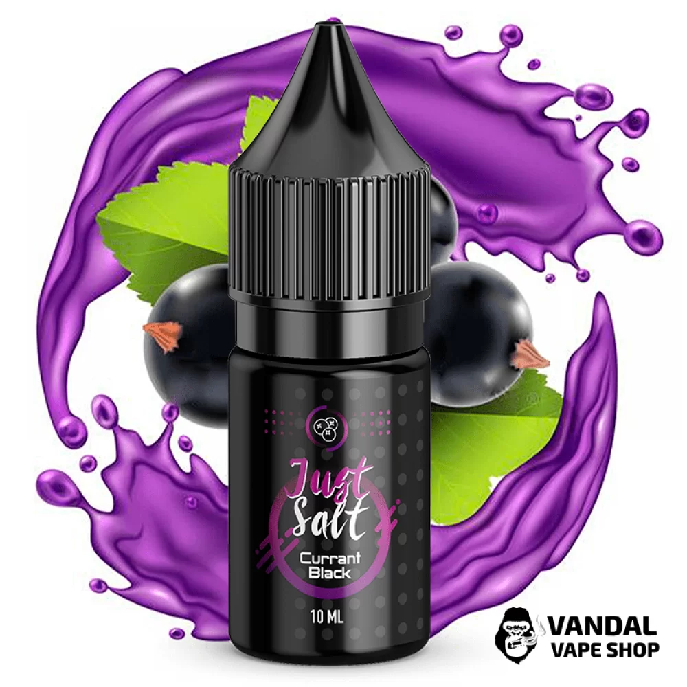 Рідина JUST SALT 10 мл, 25 мг Currant Black НА СОЛЬОВОМУ НІКОТИНІ зі смаком чорної смородини