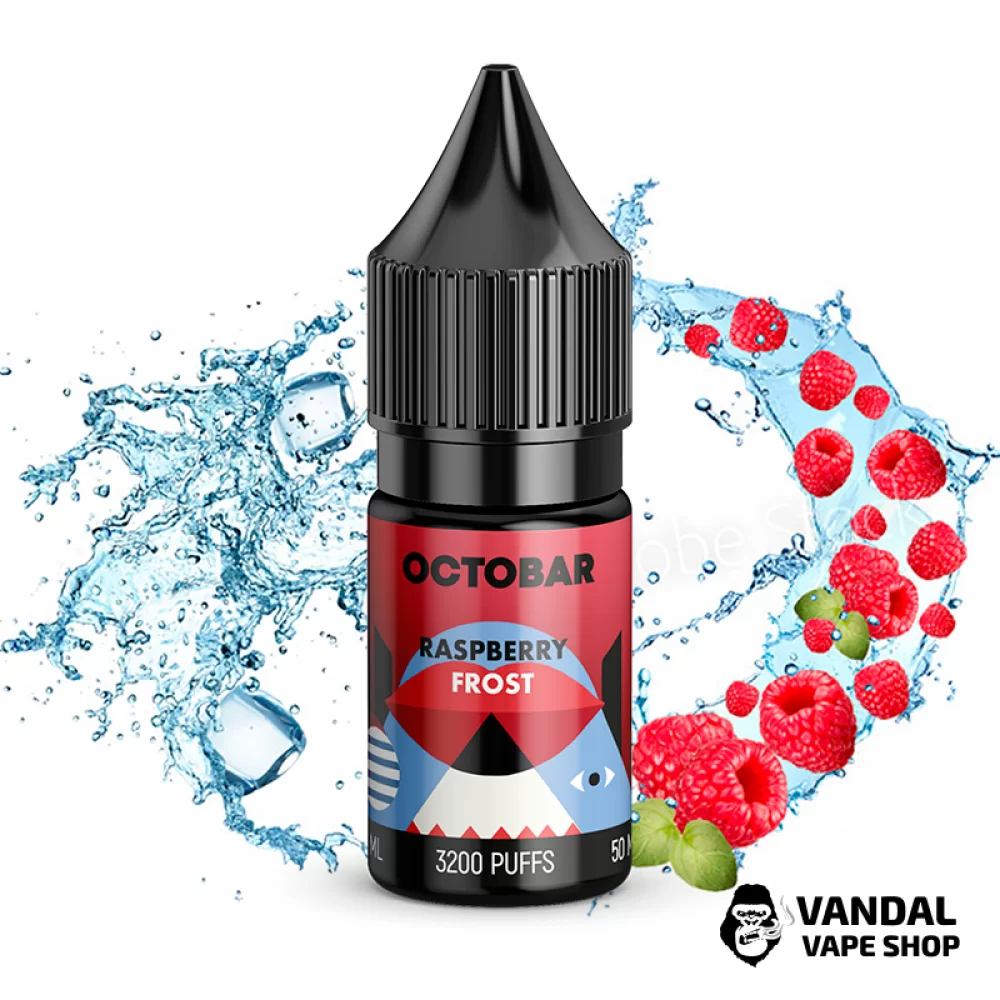 ЖИДКОСТЬ Octobar Raspberry Frost - 10 мл НА СОЛЕВОМ НИКОТИНЕ 50 мг со вкусом малины с холодком ЖИДКОСТЬ Octobar Raspberry Frost - 10 мл НА СОЛЕВОМ НИКОТИНЕ 50 мг со вкусом малины с холодком