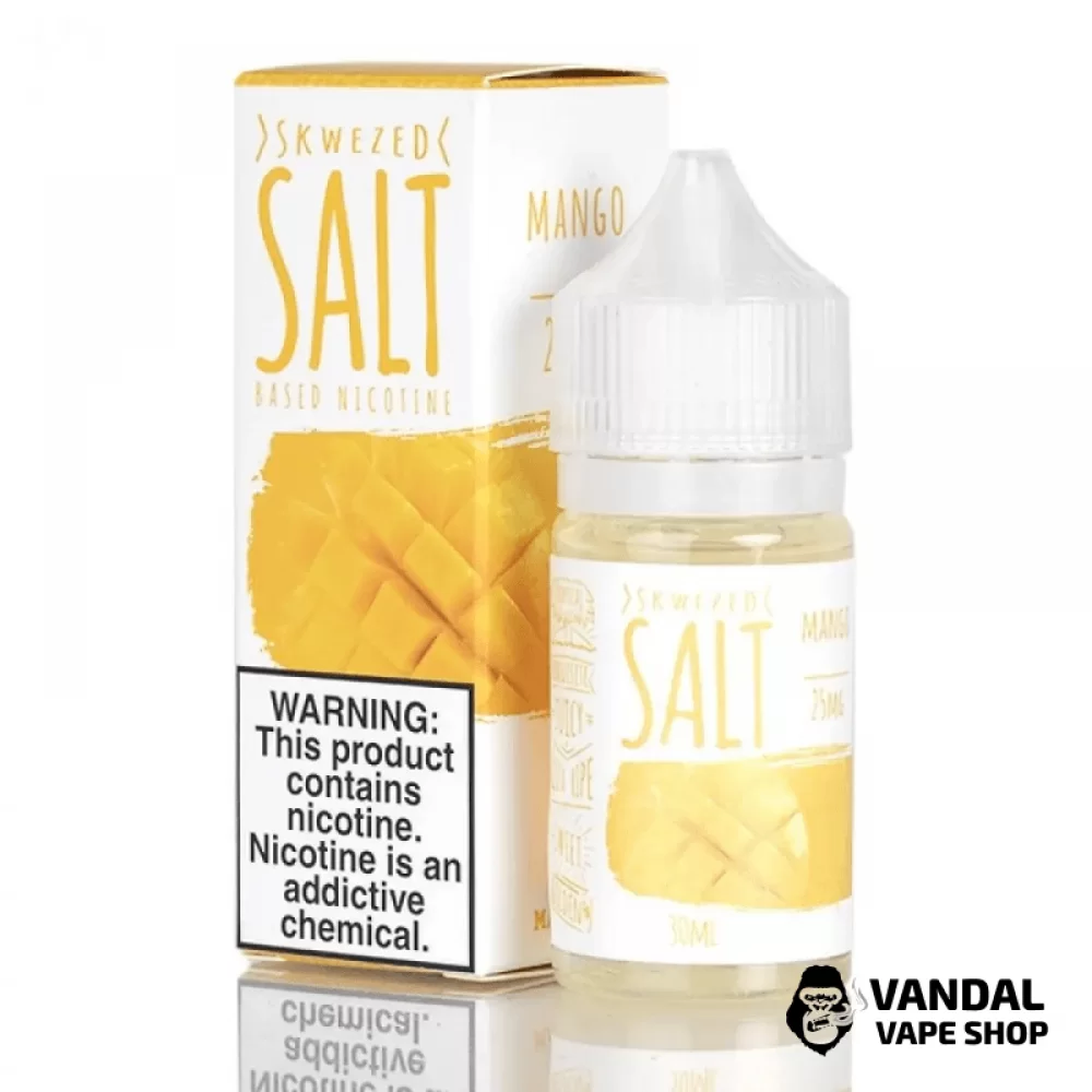 Премиальная солевая жидкость Sqwezed Salt 30 мл, 25 мг со вкусом манго Премиальная солевая жидкость Sqwezed Salt 30 мл, 25 мг со вкусом манго