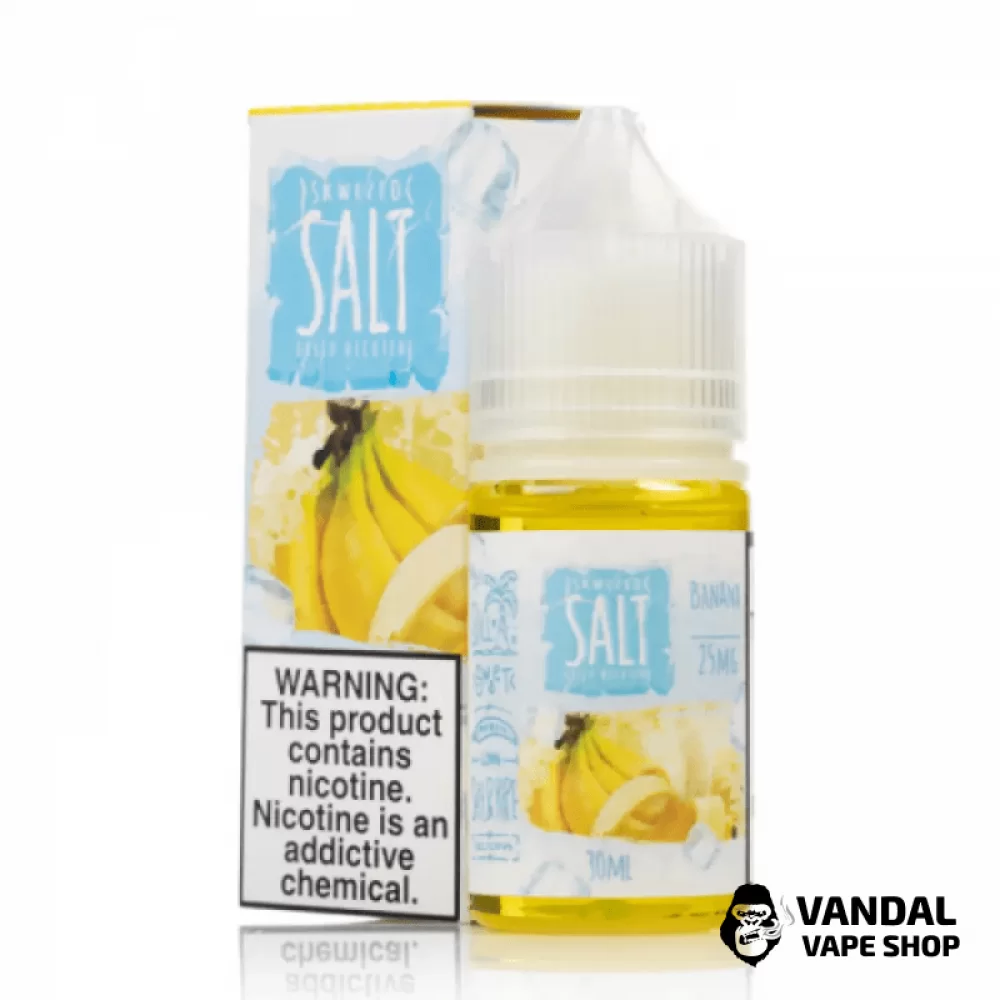 Премиальная солевая жидкость Sqwezed Salt 30 мл, 50 мг со вкусом банана с холодком Премиальная солевая жидкость Sqwezed Salt 30 мл, 50 мг со вкусом банана с холодком