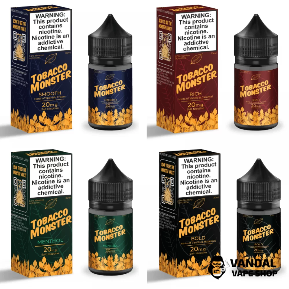 Премиальная солевая жидкость Tobacco Monster Salt 30 мл Премиальная солевая жидкость Tobacco Monster Salt 30 мл