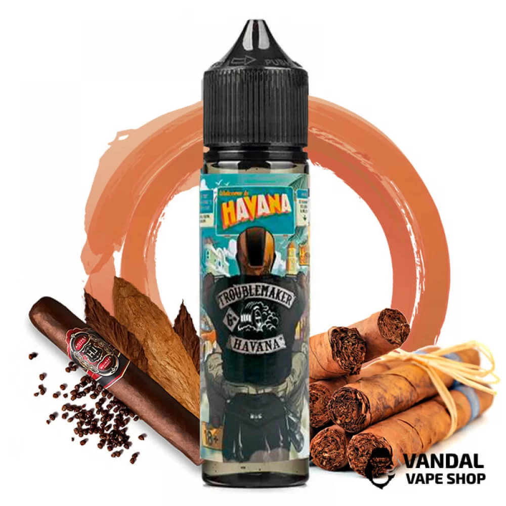 Рідина Troublemaker 60 мл на органічному нікотині 3 мг зі смаком кубинського тютюну
