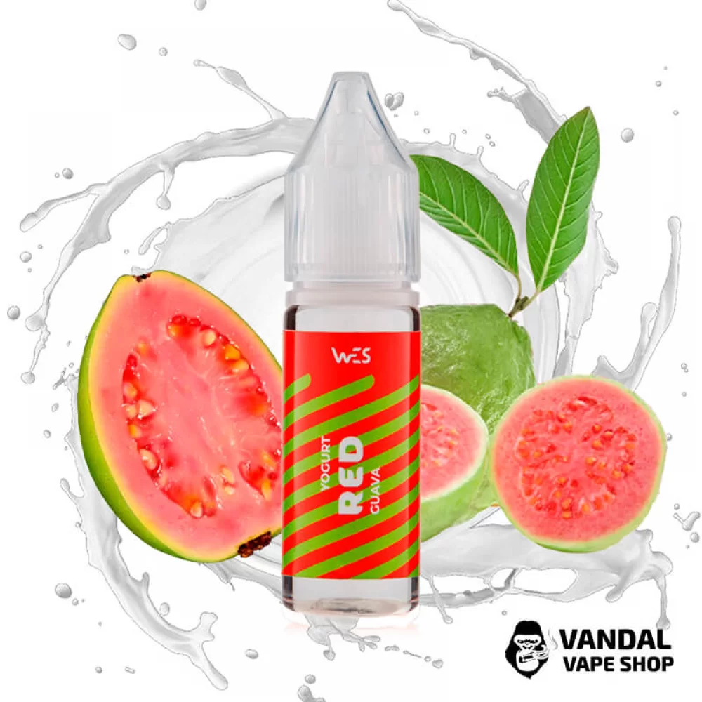 Рідина WES Energy 15 мл, 50 мг НА СОЛьоВОМу НіКОТИНі зі смаком йогурта з гуавою Рідина WES Energy 15 мл, 50 мг НА СОЛьоВОМу НіКОТИНі зі смаком йогурта з гуавою