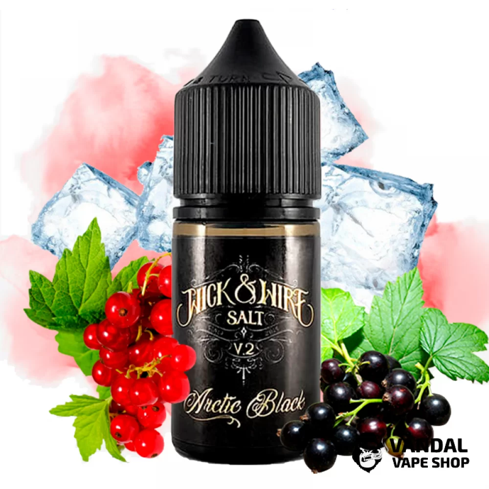 Рідина Wick&Wire V2 Salt - 30 мл, 50 мг на сольовому нікотині зі смаком червоної і чорної смородини з льодом