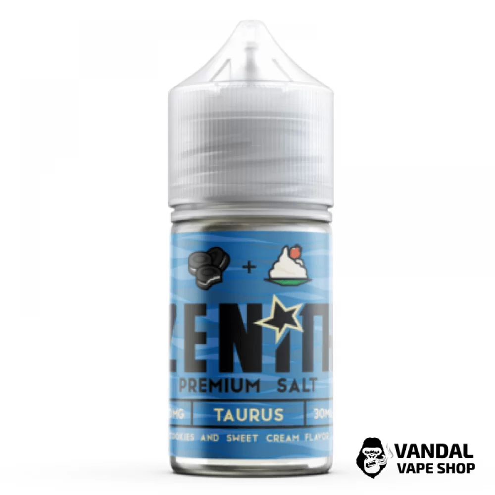 Премиальная солевая жидкость Zenith Salt 30 мл, 50 мг со вкусом шоколадного печенья и взбитых сливок