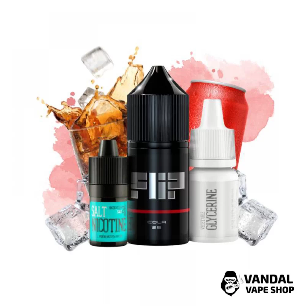 Набор для самозамеса Flip Salt 30 мл 50 мг со вкусом колы Набор для самозамеса Flip Salt 30 мл 50 мг со вкусом колы