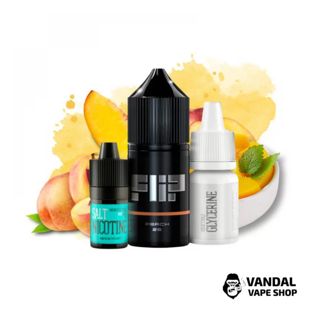 Набор для самозамеса Flip Salt 30 мл 50 мг со вкусом персика