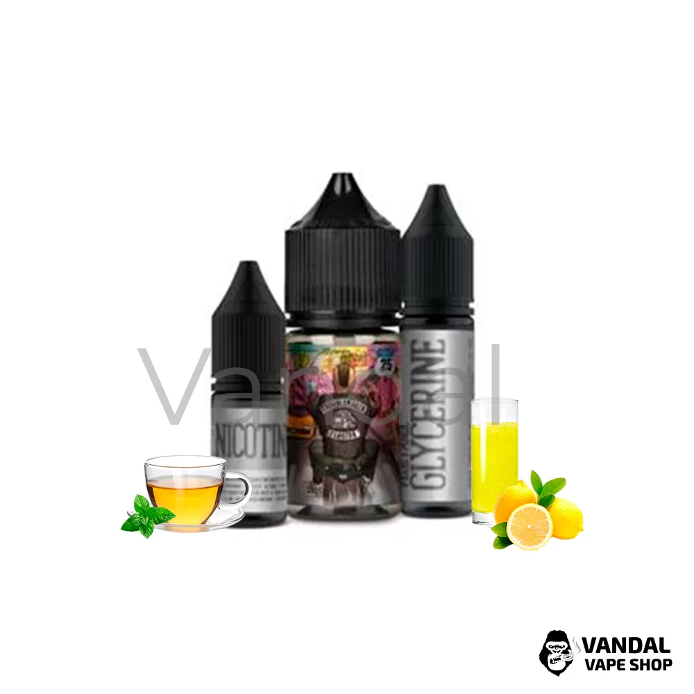 Набір для самозамісу Troublemaker Salt 30 мл 50 мг зі смаком ніжного чаю з освіжаючим соком лимона Набір для самозамісу Troublemaker Salt 30 мл 50 мг зі смаком ніжного чаю з освіжаючим соком лимона