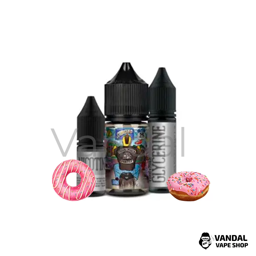 Набір для самозамісу Troublemaker Salt 30 мл 50 мг зі смаком ягідного пончика Набір для самозамісу Troublemaker Salt 30 мл 50 мг зі смаком ягідного пончика