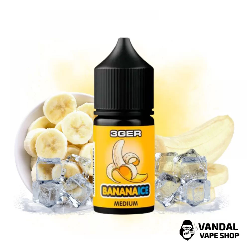 ЖИДКОСТЬ 3Ger Salt 30 мл 50 мг НА СОЛЕВОМ НИКОТИНЕ СО ВКУСОМ банана со льдом ЖИДКОСТЬ 3Ger Salt 30 мл 50 мг НА СОЛЕВОМ НИКОТИНЕ СО ВКУСОМ банана со льдом
