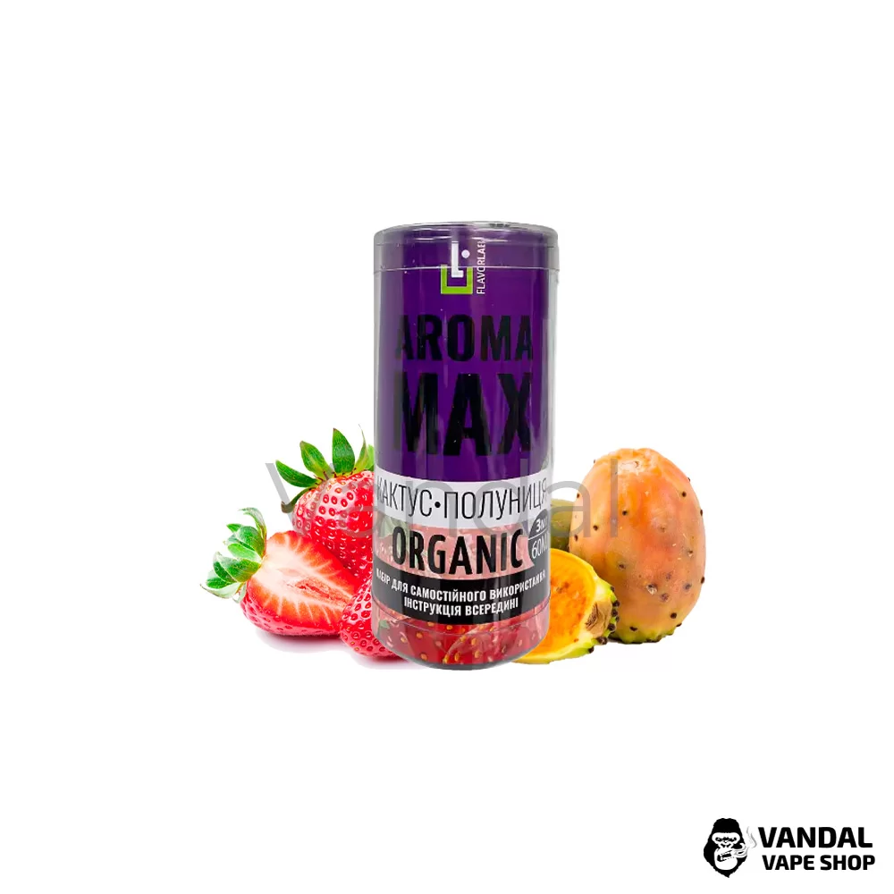 Набор для самозамеса Aroma MAX Organic 60 мл 3мг - со вкусом кактуса и сочной клубники