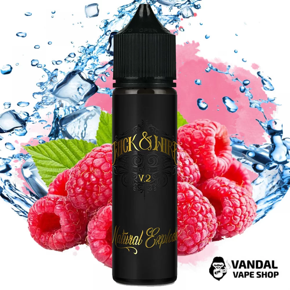 Жидкость Wick&Wire V2 60 мл на органическом никотине 3 мг со вкусом малины с холодком