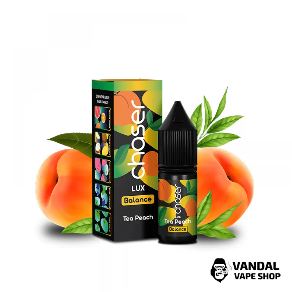 ЖИДКОСТЬ Chaser Lux 11 мл НА СОЛЕВОМ НИКОТИНЕ 30 мг со вкусом персикового чая