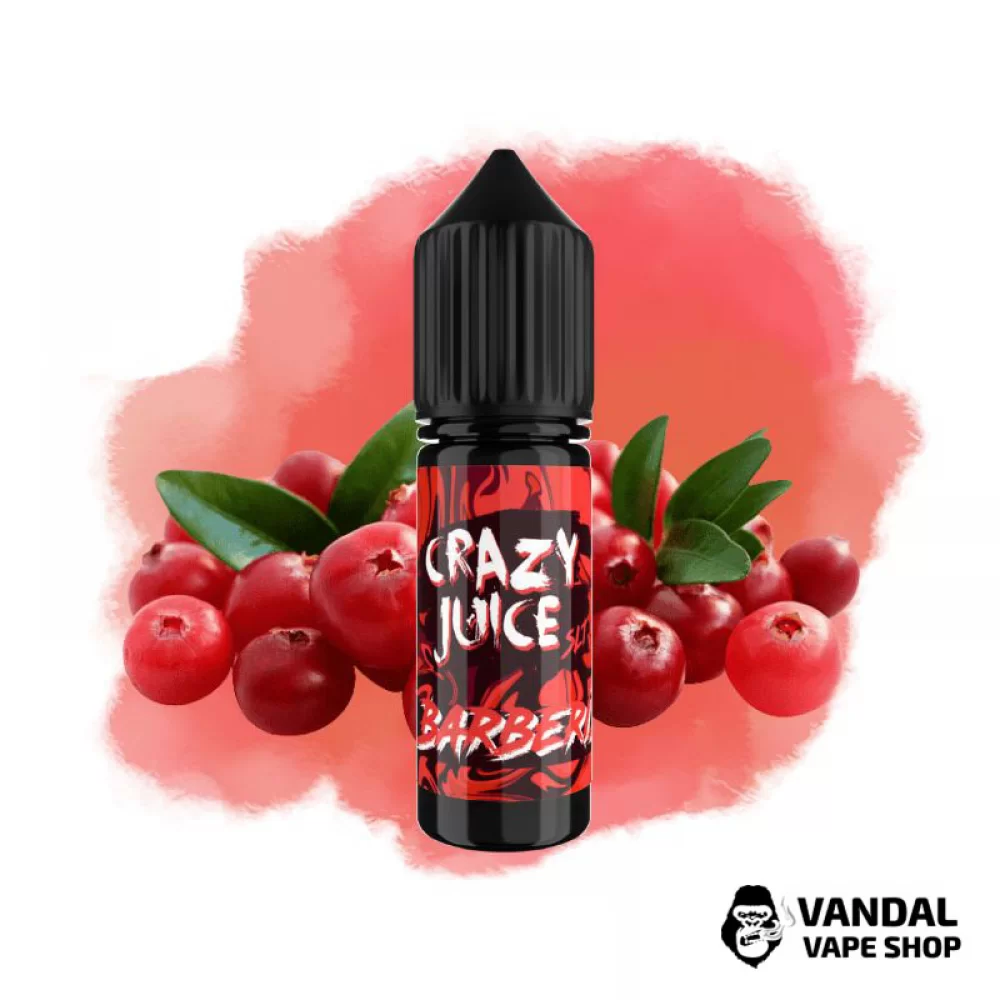 Рідина Crazy Juice Salt 15 мл на сольовому нікотині 50 мг зі смаком барбарису