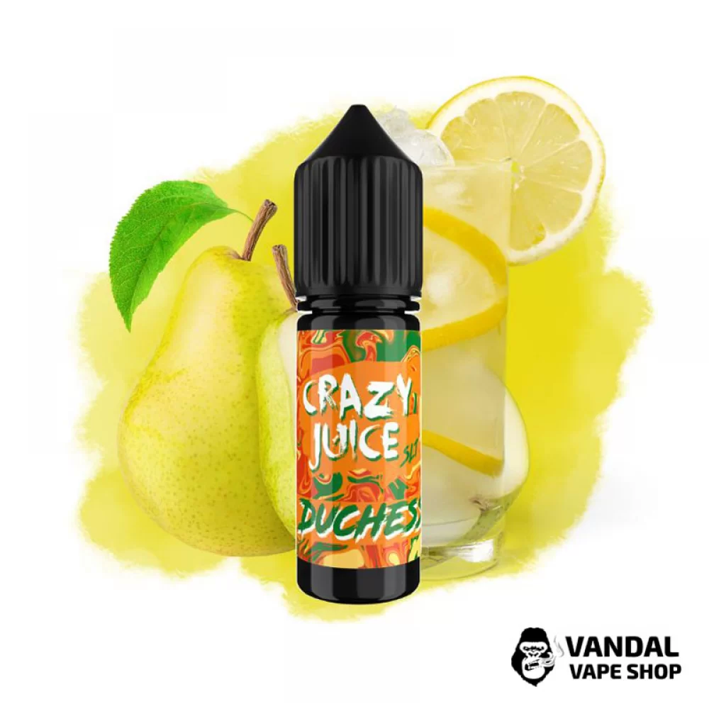 Рідина Crazy Juice Salt 15 мл на сольовому нікотині 50 мг зі смаком грушевого лимонаду