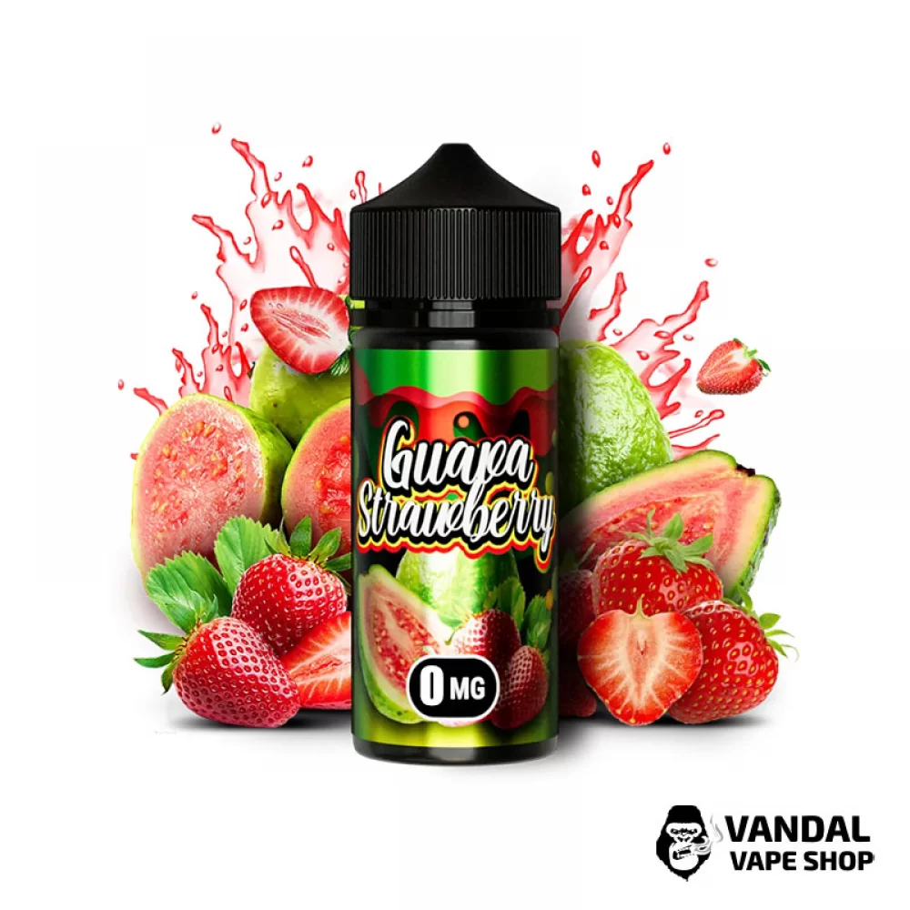 Жидкость Flamingo 100 мл на органическом никотине 0 мг со вкусом гуавы и клубники Жидкость Flamingo 100 мл на органическом никотине 0 мг со вкусом гуавы и клубники