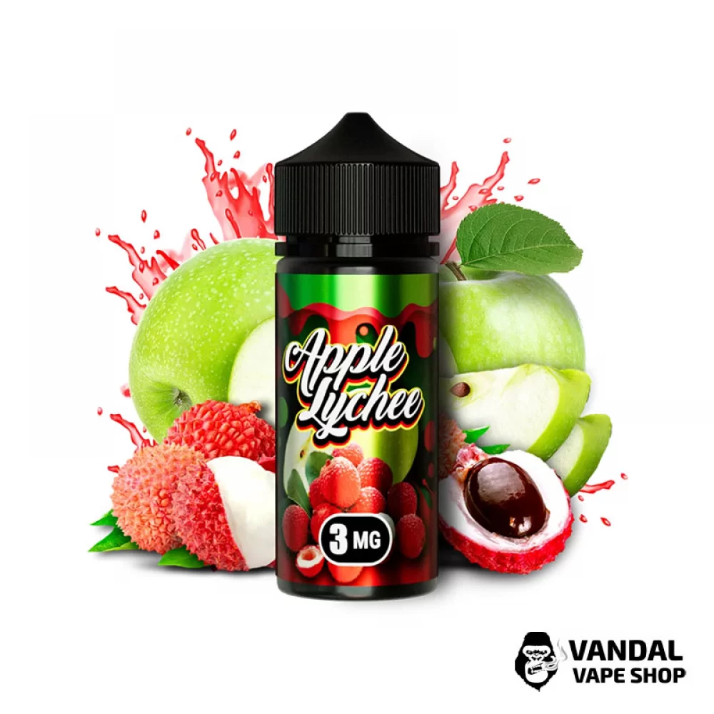 Жидкость Flamingo 100 мл на органическом никотине 3 мг со вкусом яблока и личи Жидкость Flamingo 100 мл на органическом никотине 3 мг со вкусом яблока и личи