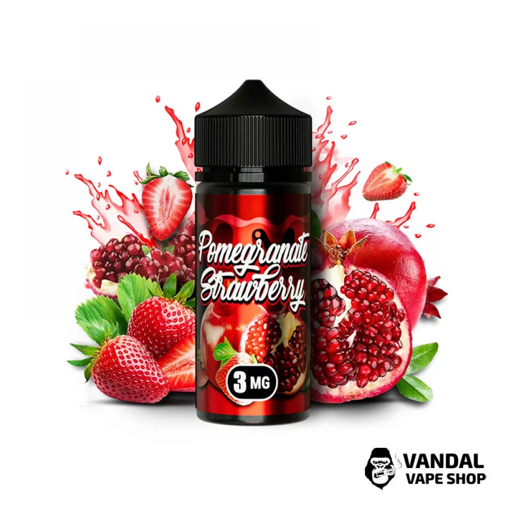 Жидкость Flamingo 100 мл на органическом никотине 3 мг со вкусом граната и клубники